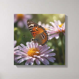 Mooie vlinder canvas afdruk