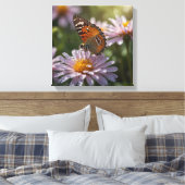 Mooie vlinder canvas afdruk (Insitu (Slaapkamer))