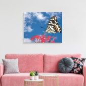 Mooie vlinder canvas afdruk (Insitu (Woonkamer))