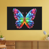 Mooie vlinder canvas afdruk (Insitu (Woonkamer))