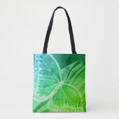 Mooie vlinder Canvas tas groen blauw (Voorkant)