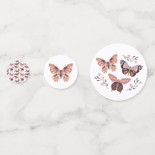 Mooie Vlinder Confetti (Voorkanten)