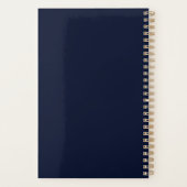 Mooie vlinder donkerblauw planner (Achterkant)