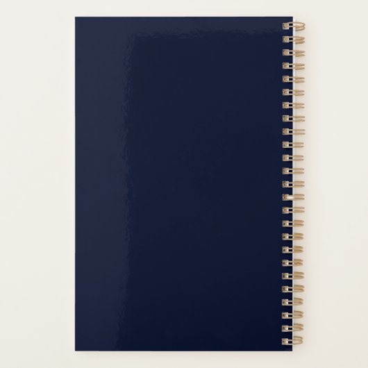 Mooie vlinder donkerblauw planner (Achterkant)