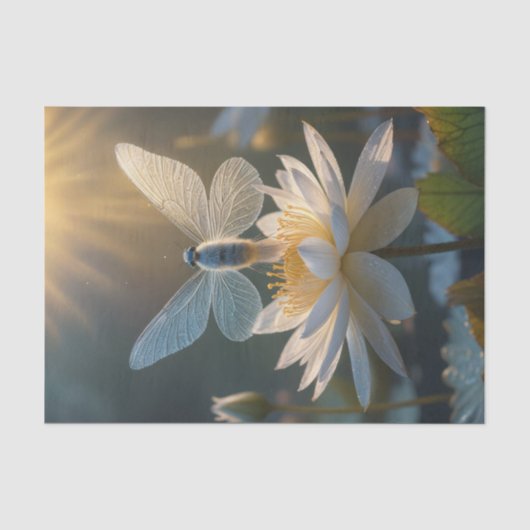 Mooie vlinder en de Lotus Tissuepapier (Voorkant)