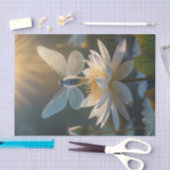 Mooie vlinder en de Lotus Tissuepapier (Craft)