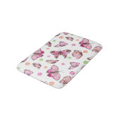 Mooie vlinder en poka dots badmat (Gekanteld)