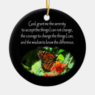 MOOIE VLINDER FOTO SERENITEIT GEBED ONTWERP KERAMISCH ORNAMENT