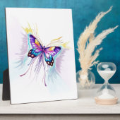 Mooie vlinder fotoplaat (Zijkant)