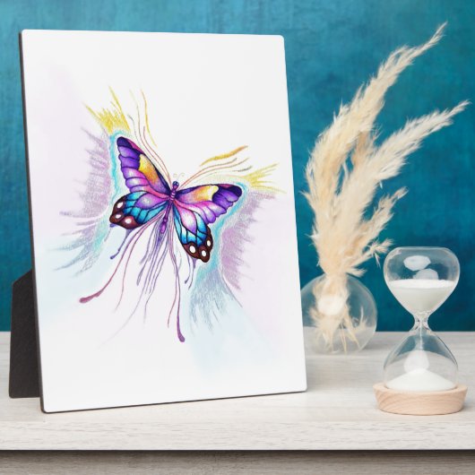 Mooie vlinder fotoplaat (Zijkant)