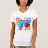 MOOIE VLINDER GEPERSONALISEERD JEREMIA 29:11 T-SHIRT (Voorkant)