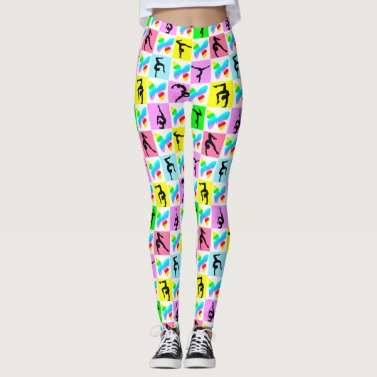 MOOIE VLINDER GYMNASTIEK MEISJE LEGGINGS (Voorkant)