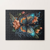 Mooie vlinder illustratie legpuzzel (Horizontaal)