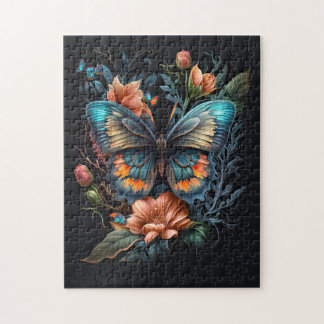 Mooie vlinder illustratie legpuzzel
