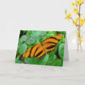 Mooie Vlinder Kaart (Gele Bloem)