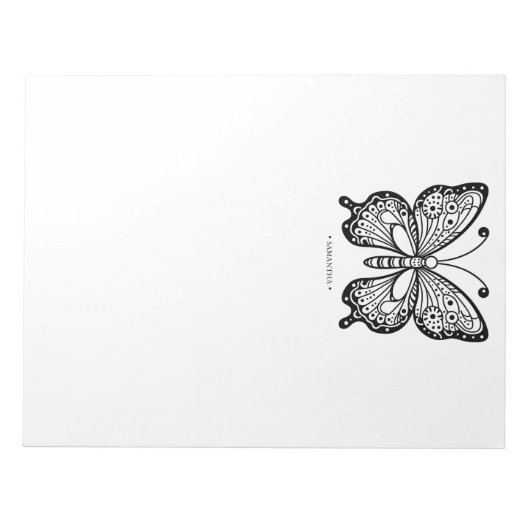 Mooie Vlinder Kleurplaten Notitieblok (Voorkant)