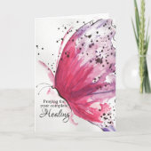 Mooie vlinder krijgt een goede Kaart (Voorkant)