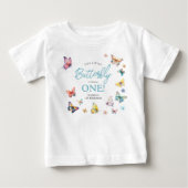 Mooie Vlinder Meisje 1e Verjaardag  (Voorkant)
