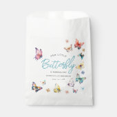 Mooie Vlinder Meisje's Verjaardagsfeest Bedankzakje (Voorkant)