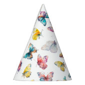 Mooie Vlinder Meisje's Verjaardagsfeest Feesthoedjes (Links)