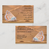 Mooie vlinder met motivatie citaat visitekaartje (Voorkant / Achterkant)