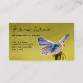 Mooie vlinder met motivatie citaat visitekaartje (Achterkant)