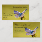 Mooie vlinder met motivatie citaat visitekaartje (Voorkant / Achterkant)