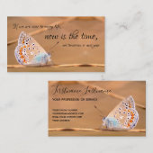 Mooie vlinder met motivatie citaat visitekaartje (Voorkant / Achterkant)