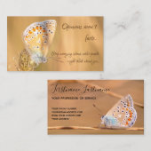 Mooie vlinder met motivatie citroenbus visitekaartje (Voorkant / Achterkant)