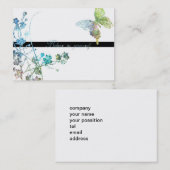 Mooie vlinder met ontmoedigend bericht visitekaartje (Voorkant / Achterkant)