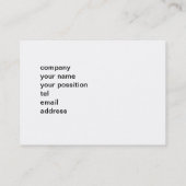 Mooie vlinder met ontmoedigend bericht visitekaartje (Achterkant)