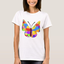 Mooie vlinder met regenboogvleugels t-shirt