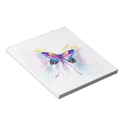 Mooie vlinder notitieblok (Schuin)