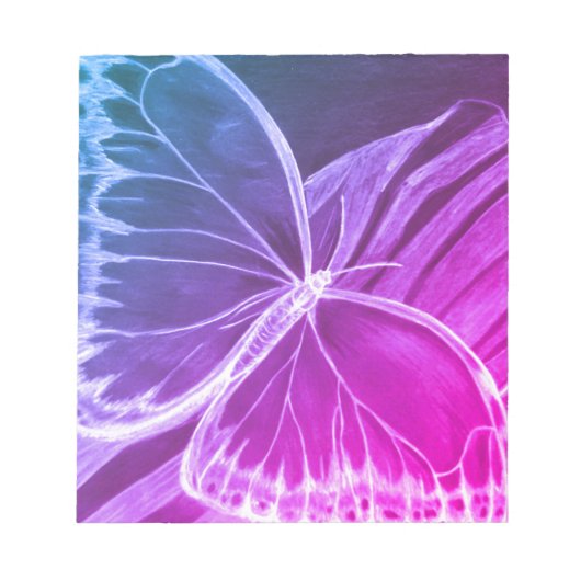 Mooie vlinder notitieblok (Voorkant)