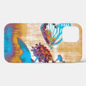 mooie vlinder op bloem Case-Mate iPhone case (Achterkant (horizontaal))