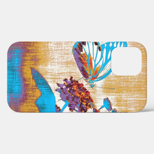 mooie vlinder op bloem Case-Mate iPhone case (Achterkant (horizontaal))