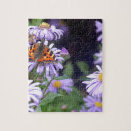 Mooie vlinder op de vloer legpuzzel