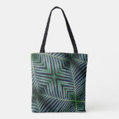 Mooie vlinder op een blad tote bag (Achterkant)