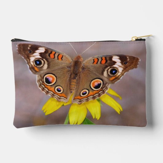 Mooie vlinder op gele bloem etui (Achterkant)