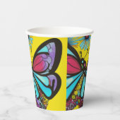 Mooie vlinder papieren bekers (Voorkant)