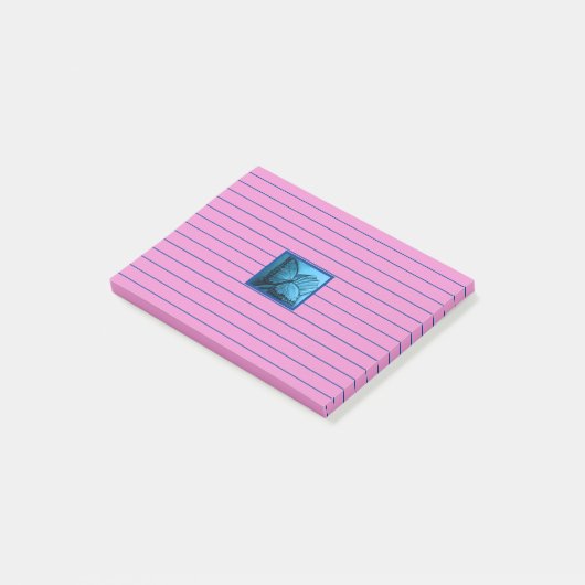 Mooie vlinder post-it® notes (Schuin)