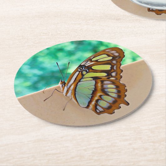 Mooie vlinder pulp board Onderzetters (Gebogen)