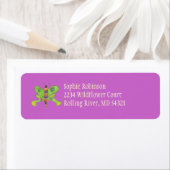 Mooie vlinder retouradres sticker (Insitu)