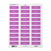 Mooie vlinder retouradres sticker (Full Sheet)