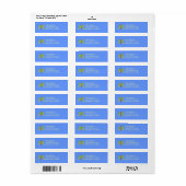 Mooie vlinder retouradres sticker (Full Sheet)