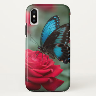Mooie Vlinder Rode Roos - Case-Mate iPhone Case