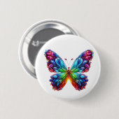 Mooie vlinder ronde button 5,7 cm (Voorkant /achterkant)