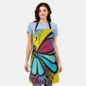 Mooie vlinder schort (Gedragen)