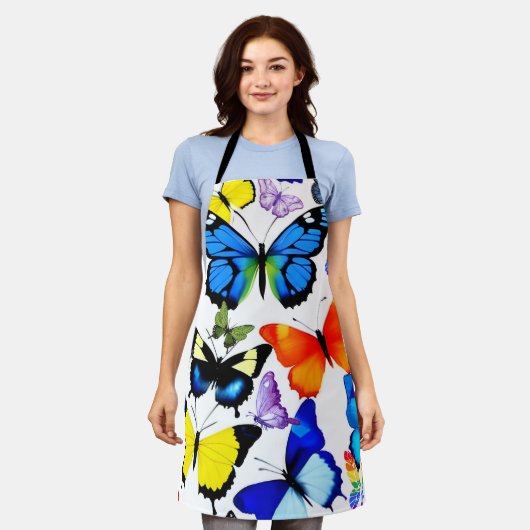 Mooie vlinder schort (Gedragen)
