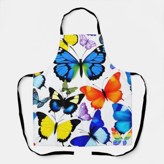 Mooie vlinder schort (Voorkant)